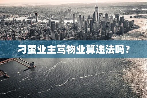 刁蛮业主骂物业算违法吗？