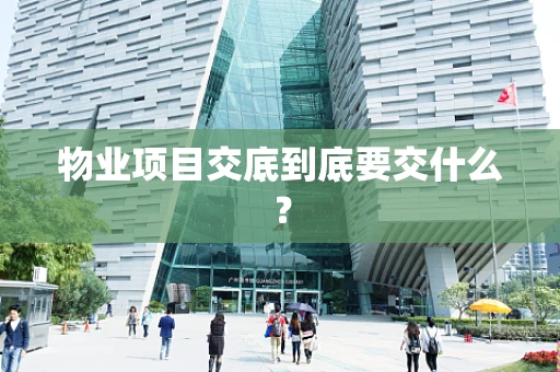 物业项目交底到底要交什么？