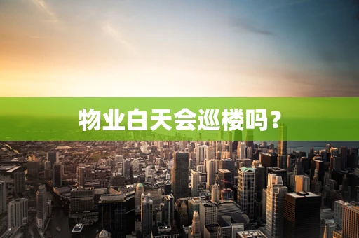 物业白天会巡楼吗？
