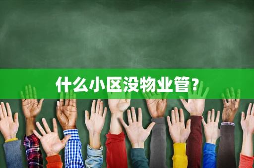什么小区没物业管？