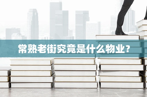 常熟老街究竟是什么物业？
