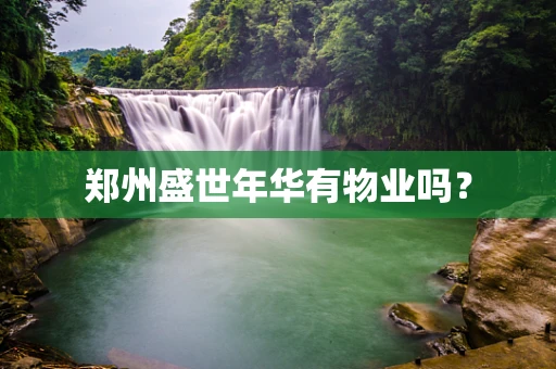郑州盛世年华有物业吗？