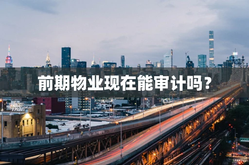 前期物业现在能审计吗？