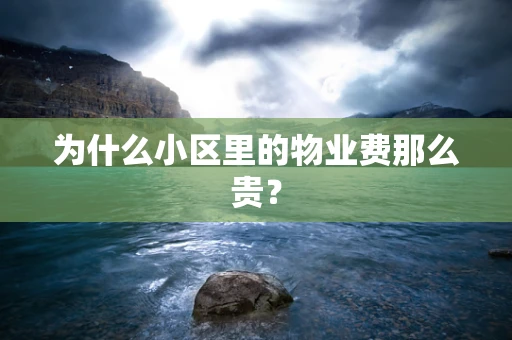 为什么小区里的物业费那么贵？