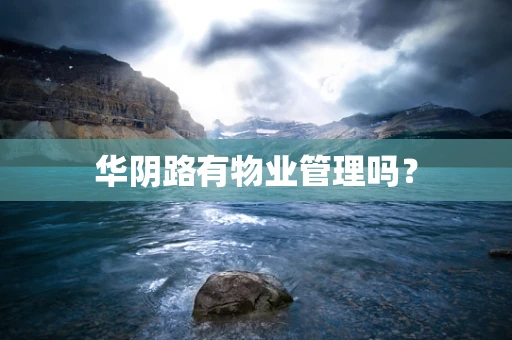 华阴路有物业管理吗？
