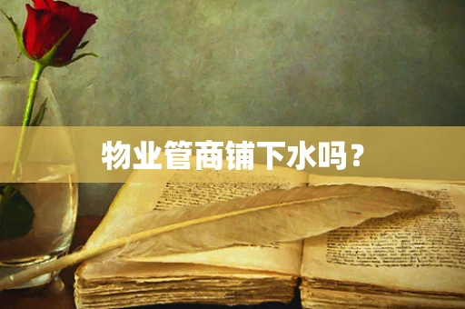 物业管商铺下水吗？