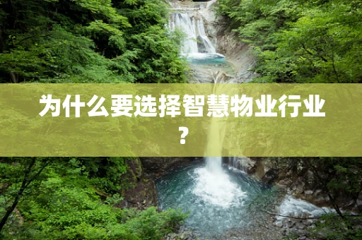 为什么要选择智慧物业行业？