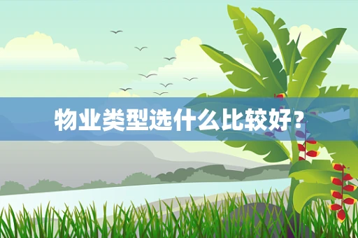 物业类型选什么比较好？