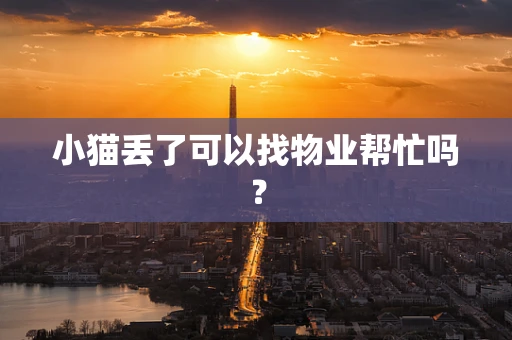 小猫丢了可以找物业帮忙吗？