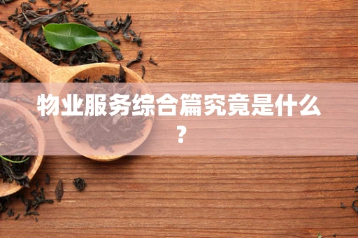 物业服务综合篇究竟是什么？