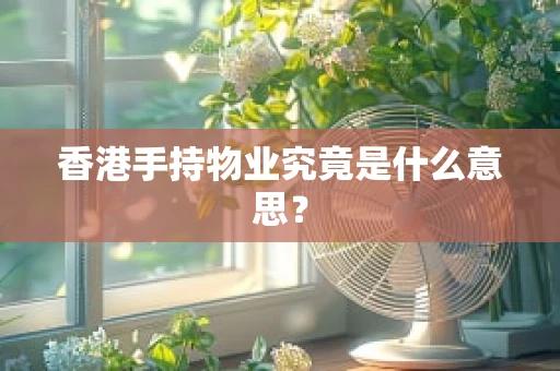 香港手持物业究竟是什么意思？