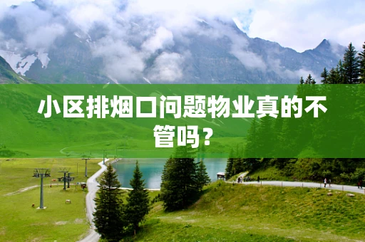 小区排烟口问题物业真的不管吗？