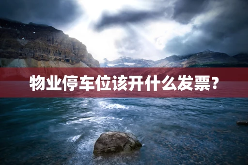 物业停车位该开什么发票？