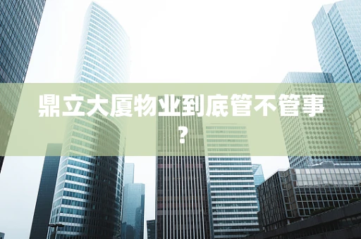 鼎立大厦物业到底管不管事？
