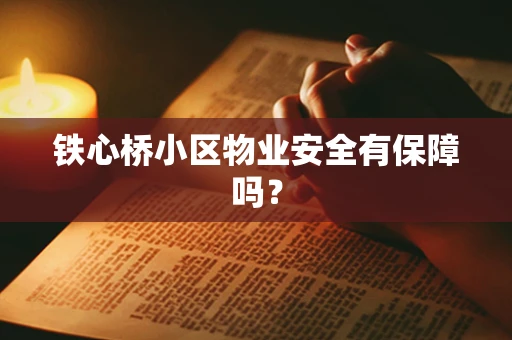 铁心桥小区物业安全有保障吗？