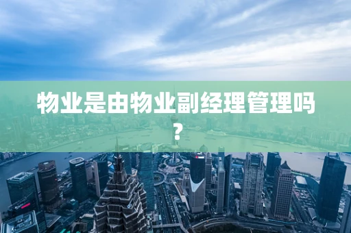 物业是由物业副经理管理吗？