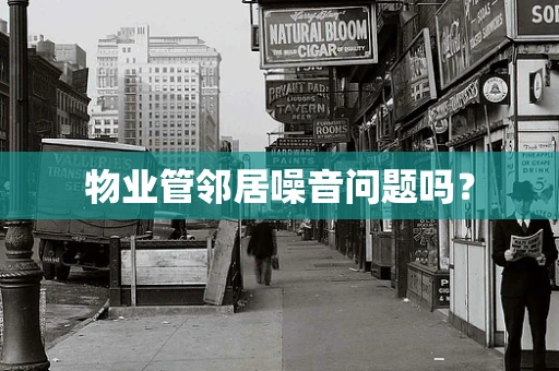 物业管邻居噪音问题吗？