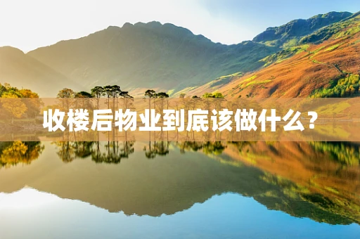 收楼后物业到底该做什么？