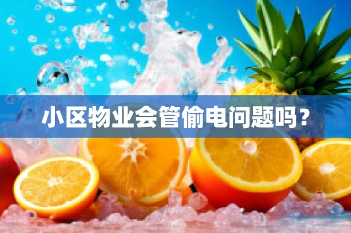 小区物业会管偷电问题吗？