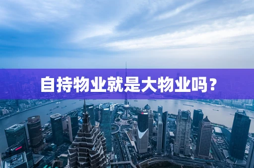 自持物业就是大物业吗？