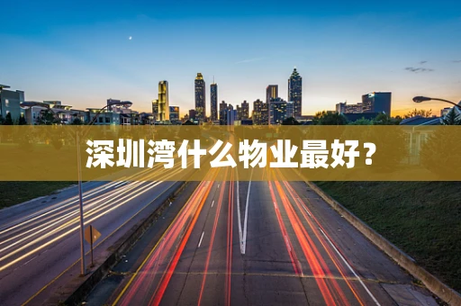 深圳湾什么物业最好？