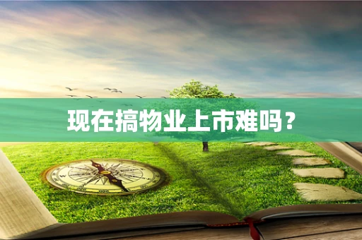 现在搞物业上市难吗？