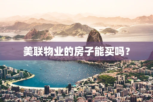 美联物业的房子能买吗？