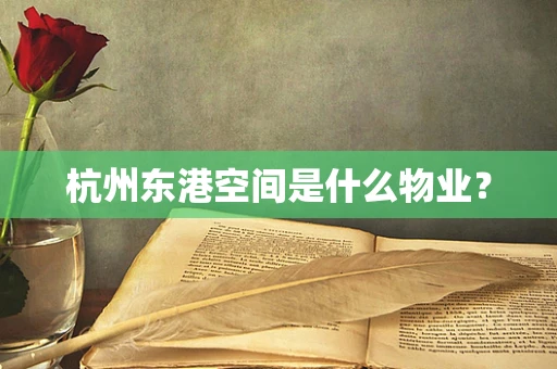 杭州东港空间是什么物业？