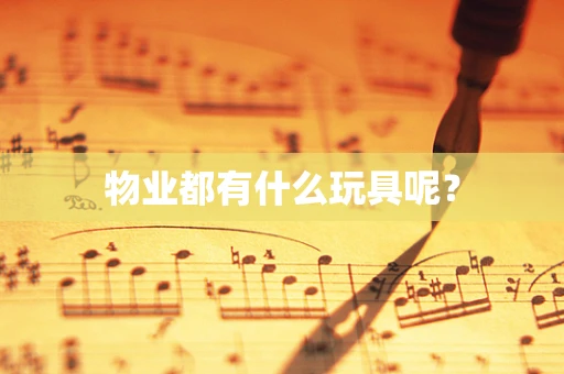 物业都有什么玩具呢？