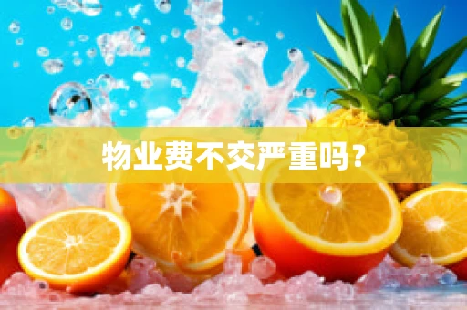物业费不交严重吗？