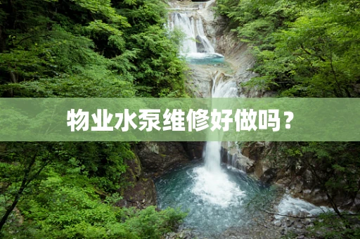 物业水泵维修好做吗？