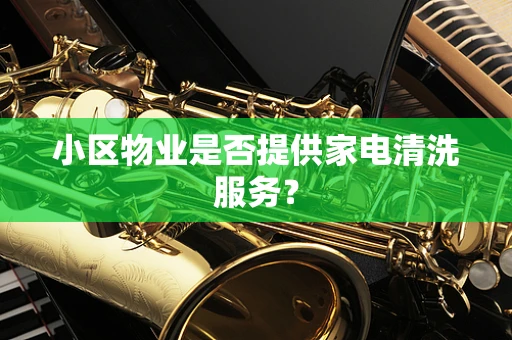小区物业是否提供家电清洗服务？