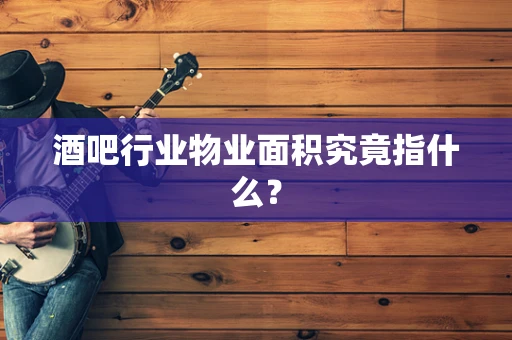 酒吧行业物业面积究竟指什么？