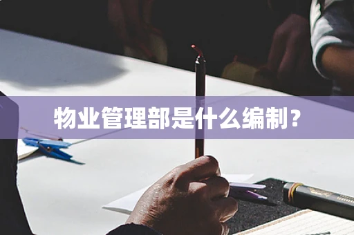 物业管理部是什么编制？