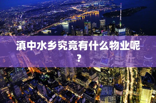滇中水乡究竟有什么物业呢？