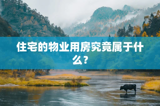 住宅的物业用房究竟属于什么？