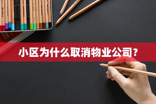 小区为什么取消物业公司？