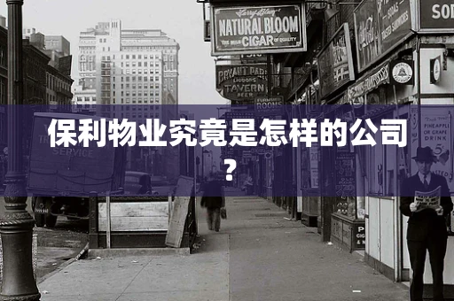 保利物业究竟是怎样的公司？