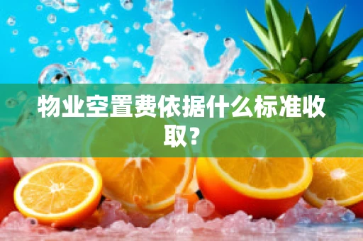 物业空置费依据什么标准收取？