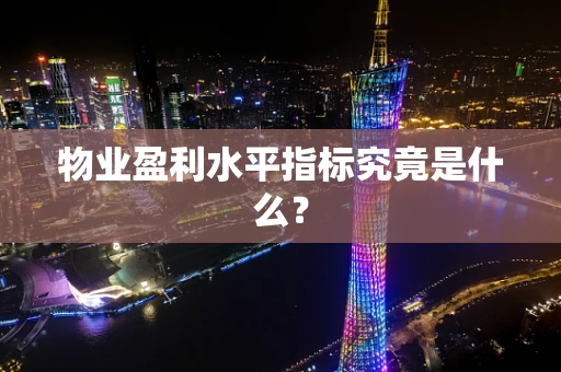 物业盈利水平指标究竟是什么？