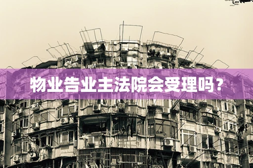 物业告业主法院会受理吗？